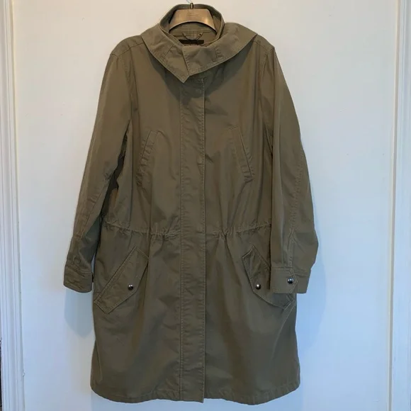 Banana Republic Oversized Military Parka Barn Jacket Large - Picture 4 of 12